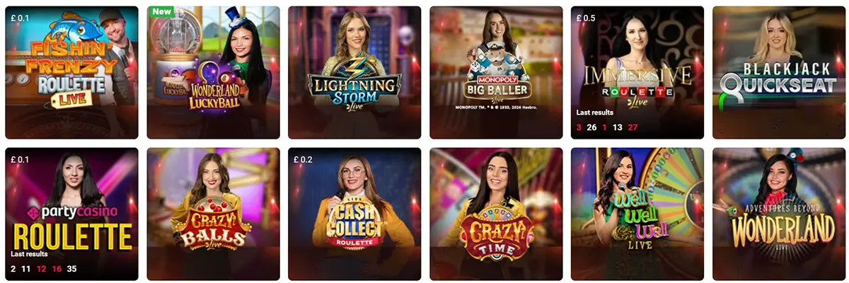 casino Party Casino GB Live Casino At Party Casino